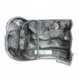 The Ocean State Rhode Island Pewter 3D Vintage US Belt Buckle