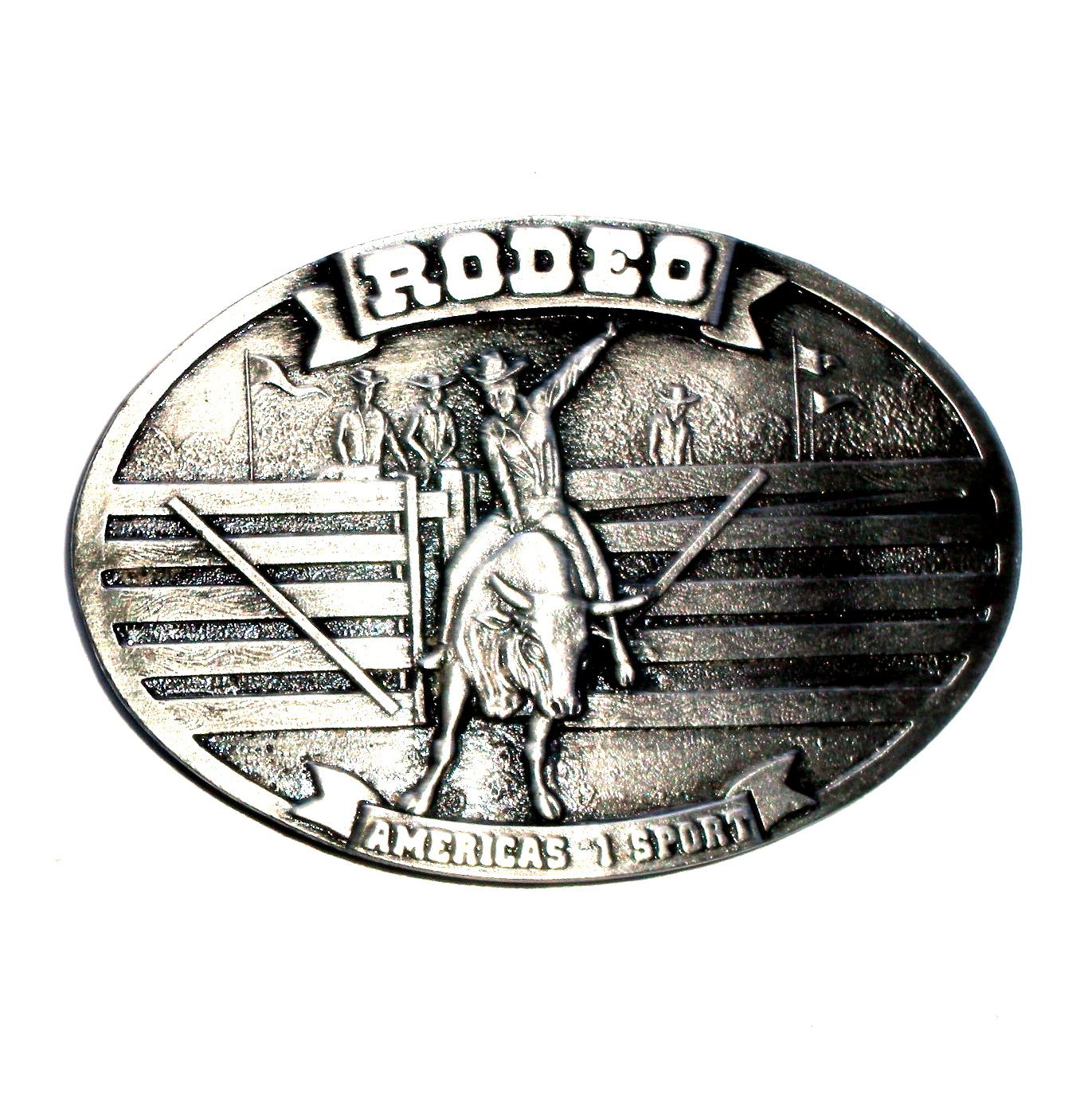 Rodeo Americas # 1 Sport Vintage 1977 Arroyo Grande Pewter Belt Buckle