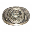 Pennsylvania Double Eagle State Seal ADM Vintage Solid Brass Belt Buckle Pennsylvania Double Eagle State Seal ADM Vintage Solid Brass Belt Buckle