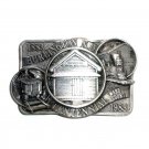 Burlington Ward County North Dakota Limited Edition Vintage 1983 Pewter Belt Buckle Burlington Ward County North Dakota Limited Edition Vintage 1983 Pewter Belt Buckle