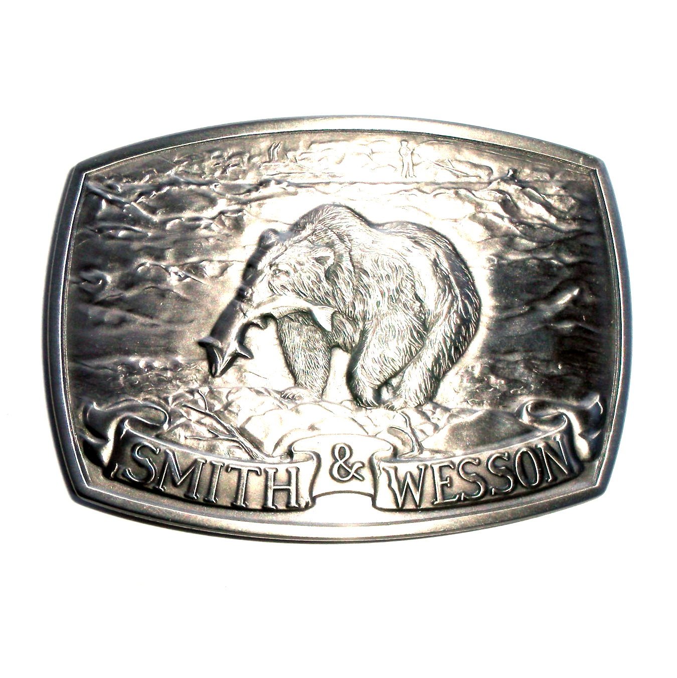 Smith and Wesson Pewter Vintage Belt Buckle North America Game animal Series Number 1 Highly newest Collectable