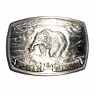 Brown Bear 1982 Smith & Wesson Pewter Vintage Belt Buckle Brown Bear 1982 Smith & Wesson Pewter Vintage Belt Buckle