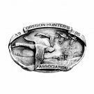 1995 OHA Oregon Hunters Association 3D Solid Pewter US Belt Buckle 1995 OHA Oregon Hunters Association 3D Solid Pewter US Belt Buckle