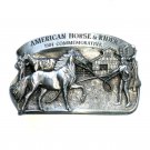 1984 American Horse & Rider Vintage US Pewter Belt Buckle 1984 American Horse & Rider Vintage US Pewter Belt Buckle