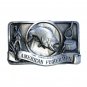 American Fishermen 1988 3D Vintage Arroyo Grande Pewter Belt Buckle