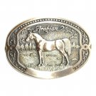 Arabian Tony Lama Horse Breeder Series Solid Brass US Belt Buckle Arabian Tony Lama Horse Breeder Series Solid Brass US Belt Buckle