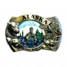 Alaska Last Frontier Great American Vintage Brass Color Belt Buckle Alaska Last Frontier Great American Vintage Brass Color Belt Buckle