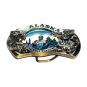 Alaska Last Frontier Great American Vintage Brass Color Belt Buckle