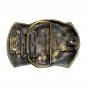 Alaska Last Frontier Great American Vintage Brass Color Belt Buckle