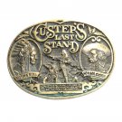 Custer's Last Stand ADM Taming The West Solid Brass Vintage Belt Buckle Custer's Last Stand ADM Taming The West Solid Brass Vintage Belt Buckle