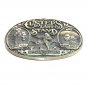 Custer's Last Stand ADM Taming The West Solid Brass Vintage Belt Buckle