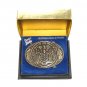 New Jersey First Edition State Seal Tony Lama Solid Brass US Belt Buckle
