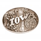 Iowa State Seal First Edition ADM Brass Belt Buckle