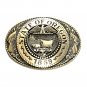 Oregon First Edition State Seal Tony Lama Solid Brass Belt Buckle