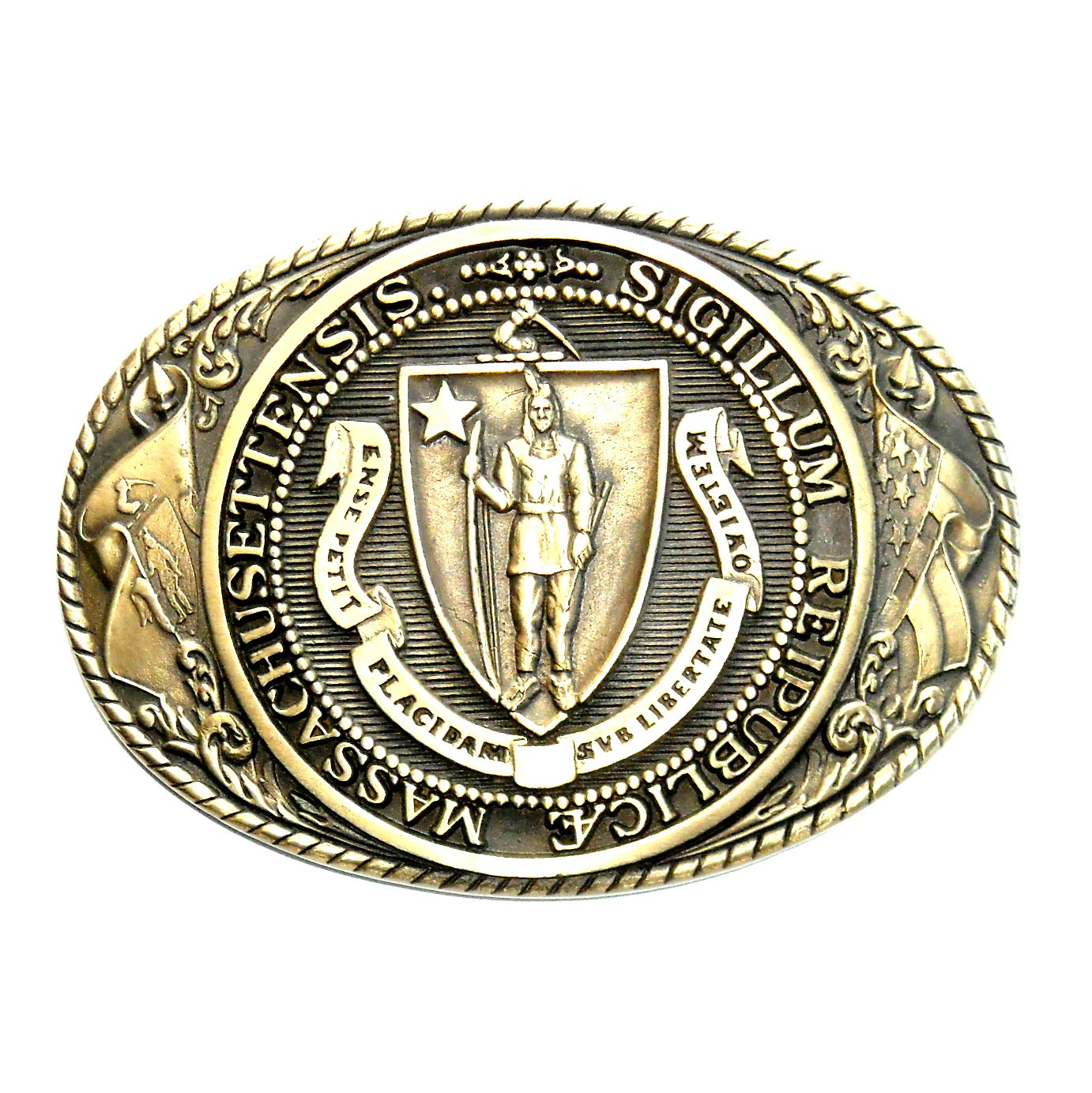 Vermont State Seal Vintage deals Award Design Medals Solid Brass Belt Buckle Tony Lama