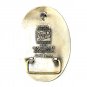 Nebraska Equality Before The Law State Seal Tony Lama Brass US Belt Buckle