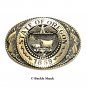 Oregon First Edition State Seal Tony Lama Solid Brass Belt Buckle