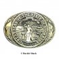 Nebraska Equality Before The Law State Seal Tony Lama Brass US Belt Buckle
