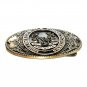 Connecticut Constitution State Seal Tony Lama Solid Brass US Belt Buckle