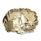 Backbone Of America Eagle ADM Award Design Solid Brass Belt Buckle