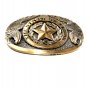 Texas State Seal Double Eagle ADM Award Design Solid Brass Belt Buckle