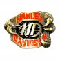 HD Harley Davidson Vintage Siskiyou Brass Color Belt Buckle