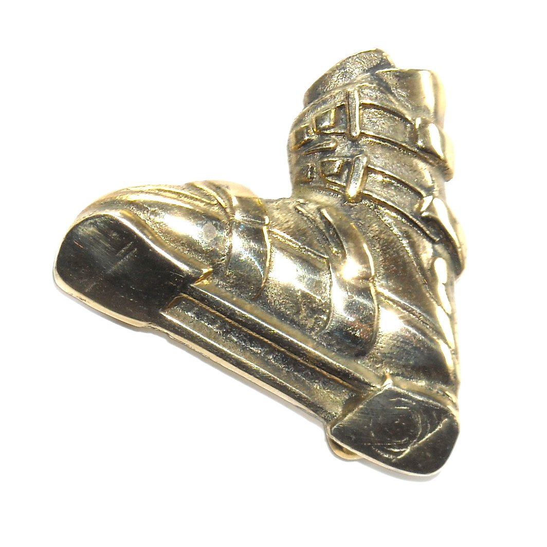 Ski Boot Original Baron Solid Brass Belt Buckle
