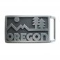 Oregon State Laser Cut Steel US Belt Buckle