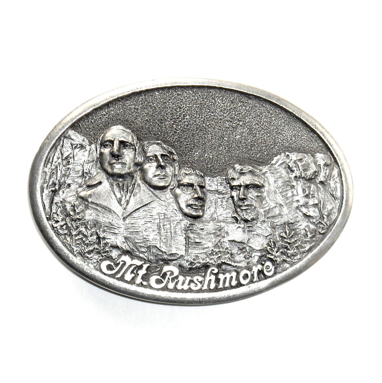 Mt Rushmore South Dakota State Ultra Ent Pewter Belt Buckle