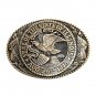 Illinois First Edition State Seal Tony Lama Solid Brass US Belt Buckle