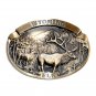 Wyoming Elk High Mesa Solid Bronze Belt Buckle