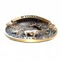 Wyoming Elk High Mesa Solid Bronze Belt Buckle