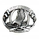 2nd Amendment Bergamot 1984 Pewter US Belt Buckle