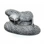 Big Rattler Snake Original 3D Bergamot Pewter US Belt Buckle