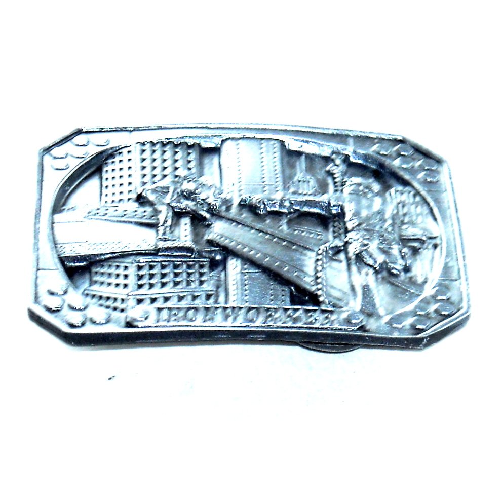 Ironworker Cowboys In The Sky Vintage Bergamot Pewter US Belt Buckle