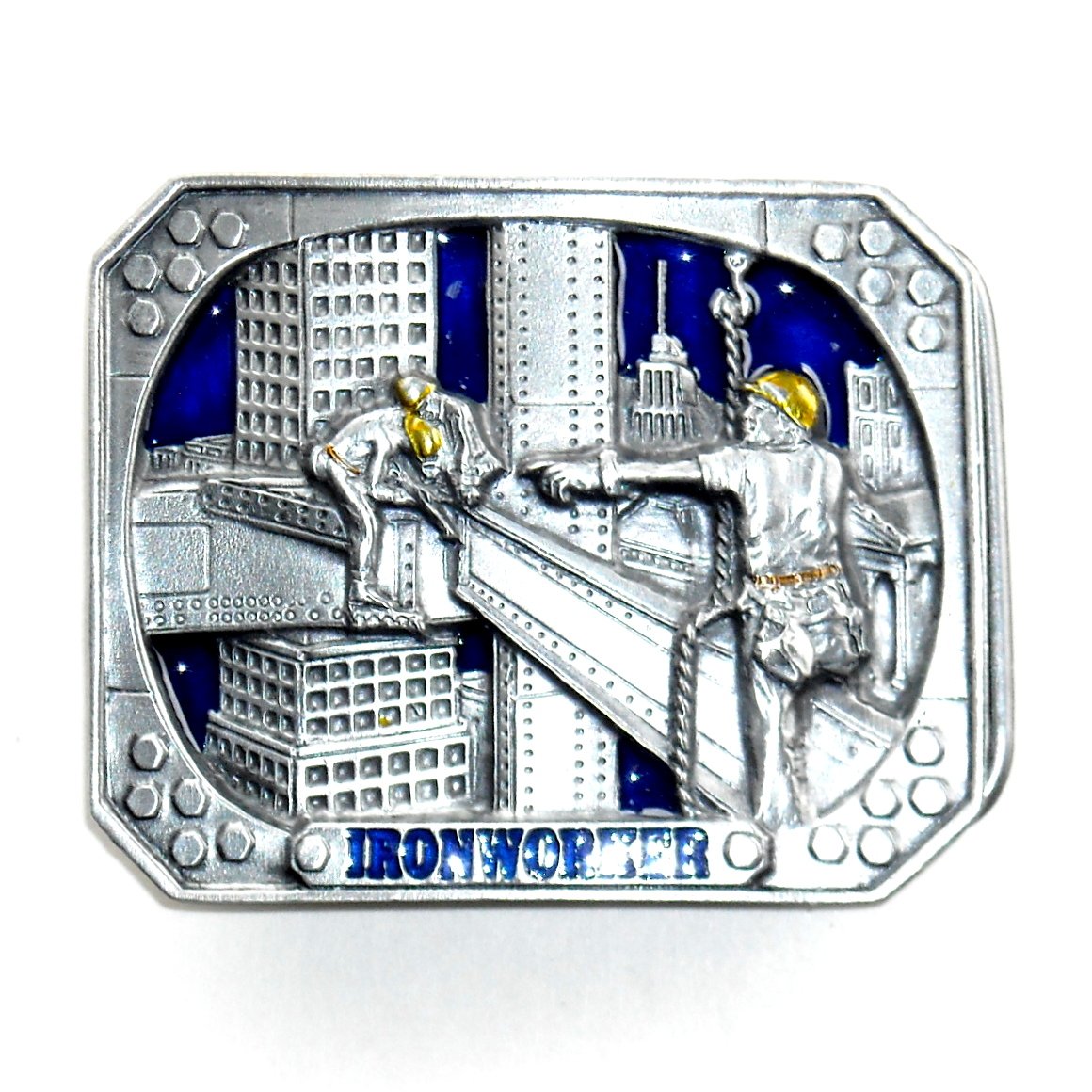 Kings Of Hard Hats Ironworkers Colors Bergamot US Belt Buckle