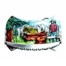 Logging Ax Men Colors 3D Siskiyou US Pewter Belt Buckle