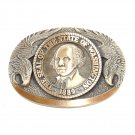 Washington State Seal Double Eagle ADM Award Design Solid Brass Belt Buckle
