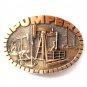 Oil Fields Pumper Roughneck ADM Award Design Solid Brass Belt Buckle