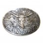 Longhorn Big Spring Texas ADM Award Design Solid Brass Belt Buckle