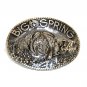 Cotton Field Big Spring Texas Independence County ADM Brass Belt Buckle
