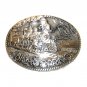 Iron Horse Train Big Spring Texas Independence County ADM Brass Belt Buckle