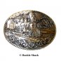 Iron Horse Train Big Spring Texas Independence County ADM Brass Belt Buckle