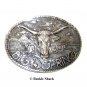 Longhorn Big Spring Texas ADM Award Design Solid Brass Belt Buckle