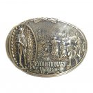 Revolutionary War American Fighting Man ADM Award Design Solid Brass Belt Buckle