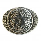 Oklahoma State Seal ADM Award Design Medals Solid Brass Belt Buckle Oklahoma State Seal ADM Award Design Medals Solid Brass Belt Buckle