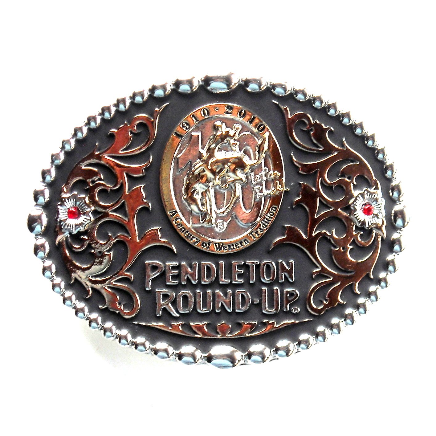Pendleton 100 Anniversary Round Up Let’er Buck Rodeo Belt Buckle