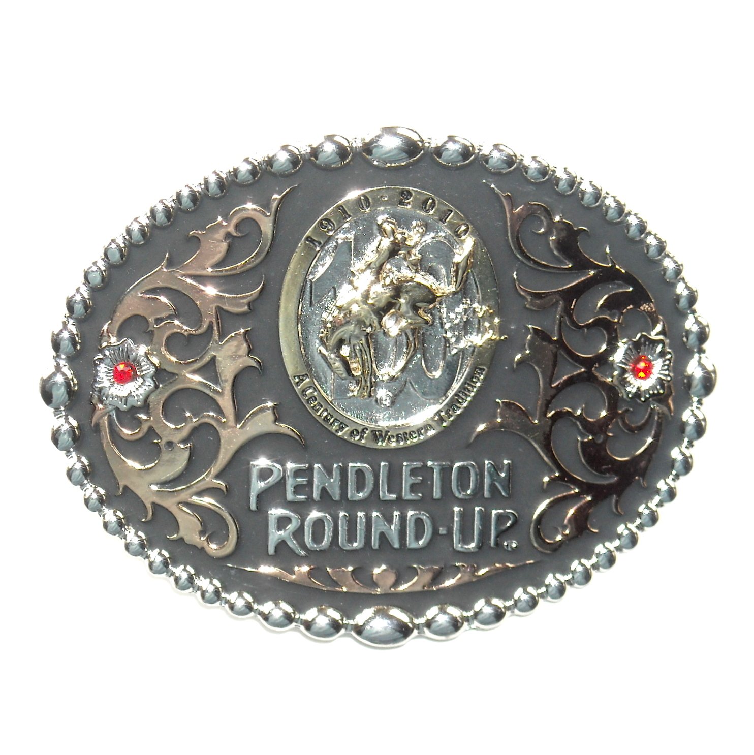 Pendleton 100 Anniversary Round Up Let’er Buck Rodeo Belt Buckle
