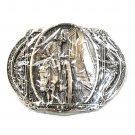 Word Of Precaution N C Wyeth ADM Award Design Brass Belt Buckle