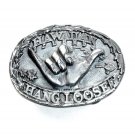 Hawaiian Islands Hang Loose Bergamot Solid Pewter US Belt Buckle Hawaiian Islands Hang Loose Bergamot Solid Pewter US Belt Buckle